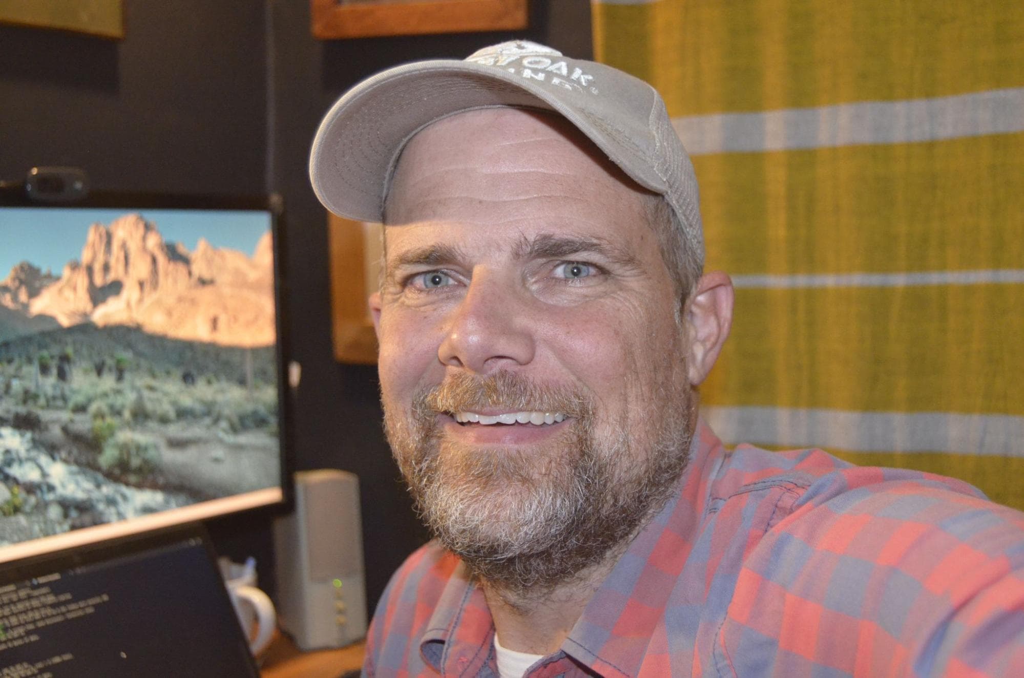 Kurt Unger in his workspace